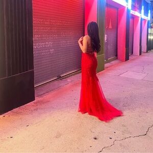 Beautiful red prom dress